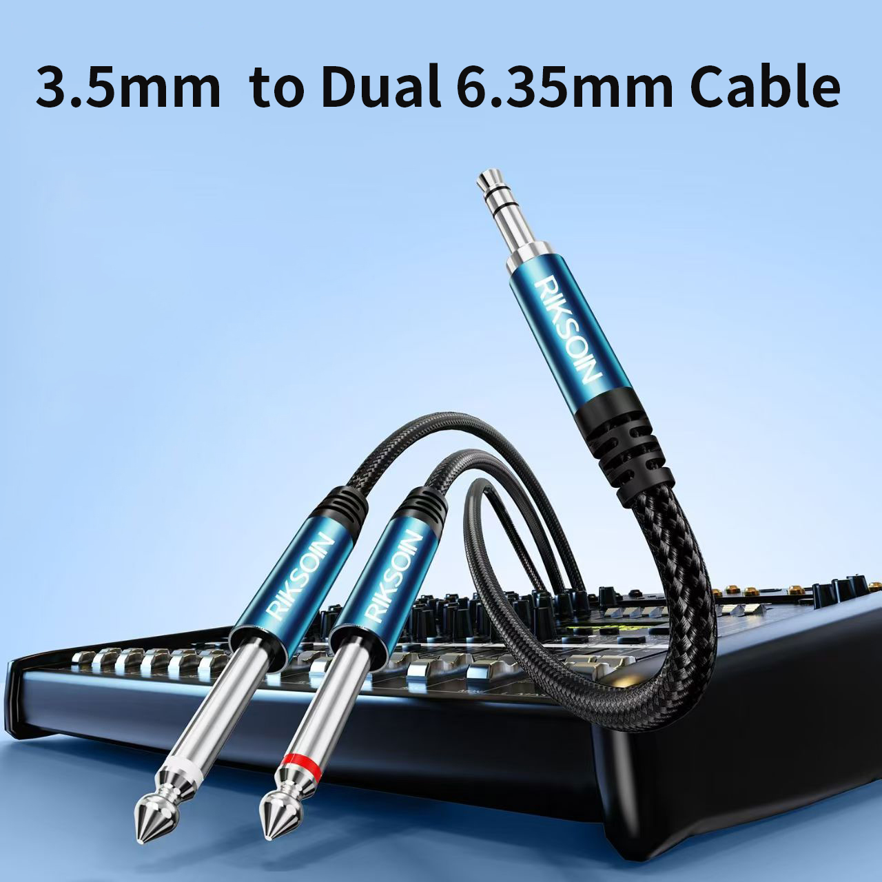 3.5mm TRS to Dual 6.35mm TS Br - Audio Splitter Y review and price