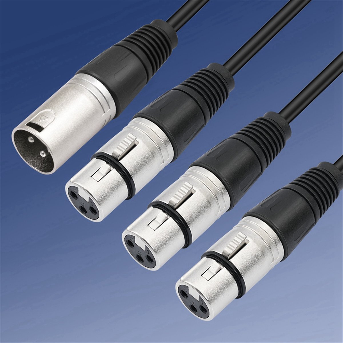 (PQWN) 3Pin XLR Male to 3 Fema - Audio Splitter Y review and price