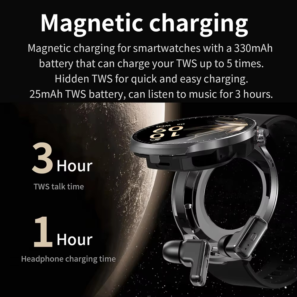 LIGE 2 in 1 Smart Watch with T - Wireless Earbuds Tws review and price